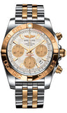 Breitling,Breitling - Chronomat 41 Steel and Gold - Steel and Gold Pilot Bracelet - Watch Brands Direct