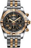 Breitling,Breitling - Chronomat 41 Steel and Gold Diamond Bezel - Steel and Gold Pilot Bracelet - Watch Brands Direct