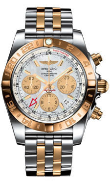 Breitling,Breitling - Chronomat 44 GMT Steel and Gold on Bracelet - Watch Brands Direct