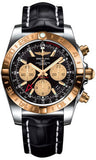 Breitling,Breitling - Chronomat 44 GMT Steel and Gold on Croco - Watch Brands Direct