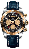 Breitling,Breitling - Chronomat 44 GMT Steel and Gold on Croco - Watch Brands Direct