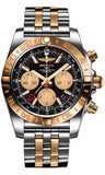 Breitling,Breitling - Chronomat 44 GMT Steel and Gold on Bracelet - Watch Brands Direct