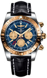 Breitling,Breitling - Chronomat 44 GMT Steel and Gold on Croco - Watch Brands Direct