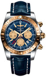 Breitling,Breitling - Chronomat 44 GMT Steel and Gold on Croco - Watch Brands Direct