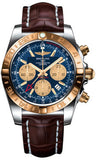 Breitling,Breitling - Chronomat 44 GMT Steel and Gold on Croco - Watch Brands Direct