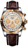 Breitling,Breitling - Chronomat 44 GMT Steel and Gold on Croco - Watch Brands Direct