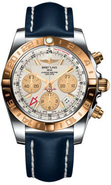 Breitling - Chronomat 44 GMT Steel and Gold on Leather