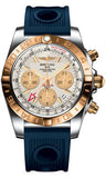 Breitling,Breitling - Chronomat 44 GMT Steel and Gold on Ocean Racer - Watch Brands Direct