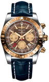 Breitling,Breitling - Chronomat 44 GMT Steel and Gold on Croco - Watch Brands Direct