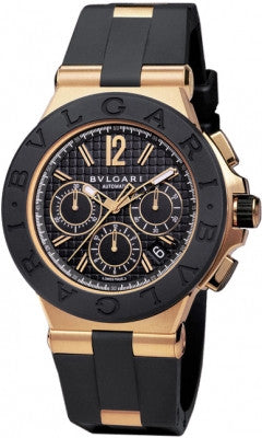 Bulgari,Bulgari - Diagono Chronograph 42mm - Rose Gold - Watch Brands Direct