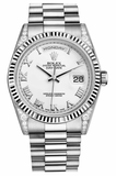 Rolex - Day-Date President White Gold - Fluted Bezel - Diamond Lugs - Watch Brands Direct
 - 5