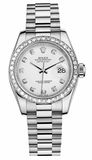 Rolex,Rolex - Datejust Lady 26 - Platinum President - Watch Brands Direct