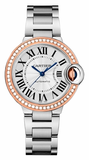 Cartier,Cartier - Ballon Bleu 33mm - Steel and Pink Gold - Watch Brands Direct