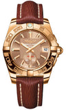 Breitling,Breitling - Galactic 36 Automantic Rose Gold - Sahara Strap - Watch Brands Direct