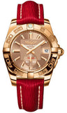 Breitling,Breitling - Galactic 36 Automantic Rose Gold - Sahara Strap - Watch Brands Direct