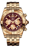 Breitling,Breitling - Chronomat 44 Rose Gold Polished Bezel - Pilot Bracelet - Watch Brands Direct