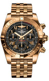 Breitling,Breitling - Chronomat 41 Rose Gold Polished Bezel - Pilot Bracelet - Watch Brands Direct
