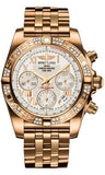 Breitling,Breitling - Chronomat 41 Rose Gold Diamond Bezel - Rose Gold Bracelet - Watch Brands Direct