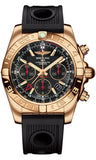 Breitling,Breitling - Chronomat 44 GMT Rose Gold on Ocean Racer - Watch Brands Direct