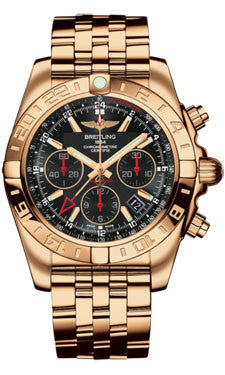 Breitling,Breitling - Chronomat 44 GMT Rose Gold on Bracelet - Watch Brands Direct