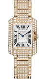 Cartier,Cartier - Tank Anglaise Pink Gold With Diamonds - Watch Brands Direct