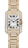 Cartier,Cartier - Tank Anglaise Pink Gold With Diamonds - Watch Brands Direct