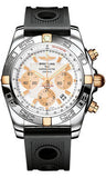 Breitling,Breitling - Chronomat 44 Two-Tone Polished Bezel - Ocean Racer Strap - Watch Brands Direct