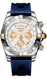 Breitling,Breitling - Chronomat 44 Two-Tone Polished Bezel - Ocean Racer Strap - Watch Brands Direct