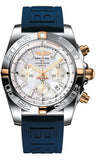 Breitling,Breitling - Chronomat 44 Two-Tone Polished Bezel - Diver Pro III Strap - Watch Brands Direct