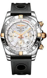 Breitling,Breitling - Chronomat 44 Steel and Rose Gold Polished Bezel - Ocean Racer Strap - Watch Brands Direct