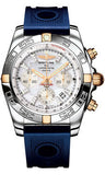 Breitling,Breitling - Chronomat 44 Two-Tone Polished Bezel - Ocean Racer Strap - Watch Brands Direct