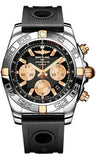 Breitling,Breitling - Chronomat 44 Two-Tone Polished Bezel - Ocean Racer Strap - Watch Brands Direct