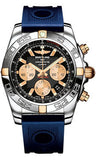 Breitling,Breitling - Chronomat 44 Two-Tone Polished Bezel - Ocean Racer Strap - Watch Brands Direct