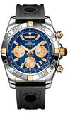 Breitling,Breitling - Chronomat 44 Two-Tone Polished Bezel - Ocean Racer Strap - Watch Brands Direct