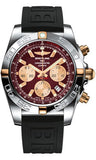 Breitling,Breitling - Chronomat 44 Two-Tone Polished Bezel - Diver Pro III Strap - Watch Brands Direct