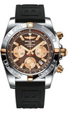 Breitling,Breitling - Chronomat 44 Two-Tone Polished Bezel - Diver Pro III Strap - Watch Brands Direct