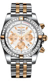 Breitling,Breitling - Chronomat 44 Two-Tone 40 Diamond Bezel - Pilot Two-Tone Bracelet - Watch Brands Direct