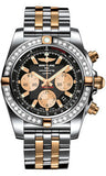 Breitling,Breitling - Chronomat 44 Two-Tone 40 Diamond Bezel - Pilot Two-Tone Bracelet - Watch Brands Direct