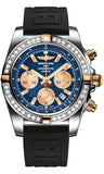 Breitling,Breitling - Chronomat 44 Two-Tone 40 Diamond Bezel - Diver Pro III Strap - Watch Brands Direct