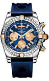 Breitling,Breitling - Chronomat 44 Two-Tone 40 Diamond Bezel - Ocean Racer Strap - Watch Brands Direct