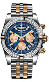 Breitling,Breitling - Chronomat 44 Two-Tone 40 Diamond Bezel - Pilot Two-Tone Bracelet - Watch Brands Direct