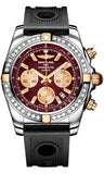 Breitling,Breitling - Chronomat 44 Two-Tone 40 Diamond Bezel - Ocean Racer Strap - Watch Brands Direct