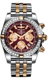 Breitling,Breitling - Chronomat 44 Two-Tone 40 Diamond Bezel - Pilot Two-Tone Bracelet - Watch Brands Direct