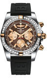 Breitling,Breitling - Chronomat 44 Two-Tone 40 Diamond Bezel - Diver Pro III Strap - Watch Brands Direct