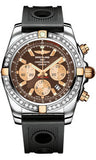 Breitling,Breitling - Chronomat 44 Two-Tone 40 Diamond Bezel - Ocean Racer Strap - Watch Brands Direct