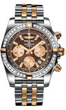 Breitling,Breitling - Chronomat 44 Two-Tone 40 Diamond Bezel - Pilot Two-Tone Bracelet - Watch Brands Direct