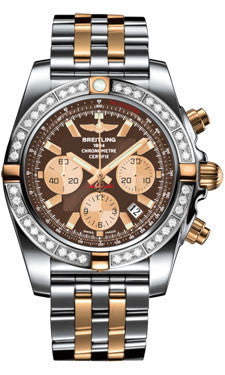 Breitling Chronomat 44 Two Tone 40 Diamond Bezel Pilot Two Tone Br Watch Brands Direct Luxury Watches at the Largest Discounts
