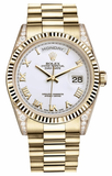 Rolex - Day-Date President Yellow Gold - Fluted Bezel - Diamond Lugs - Watch Brands Direct
 - 8