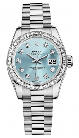 Rolex,Rolex - Datejust Lady 26 - Platinum President - Watch Brands Direct