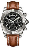 Breitling,Breitling - Chronomat 44 White Gold Polishted Bezel - Croco Strap - Watch Brands Direct